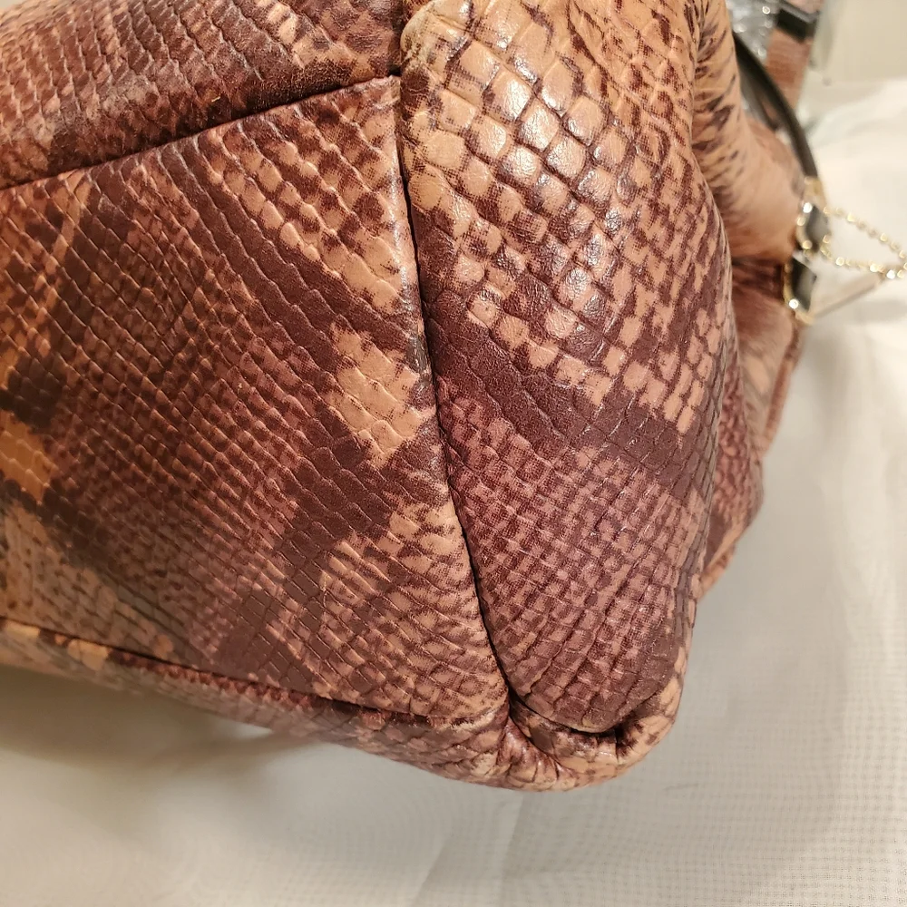 🐍COACH LIMITED EDITION PHOEBE PYTHON LEATHER SHOULDER/TOTE EUC - Picture 11 of 16